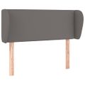 vidaXL Čelo postele so záhybmi sivé 93x23x78/88 cm umelá koža