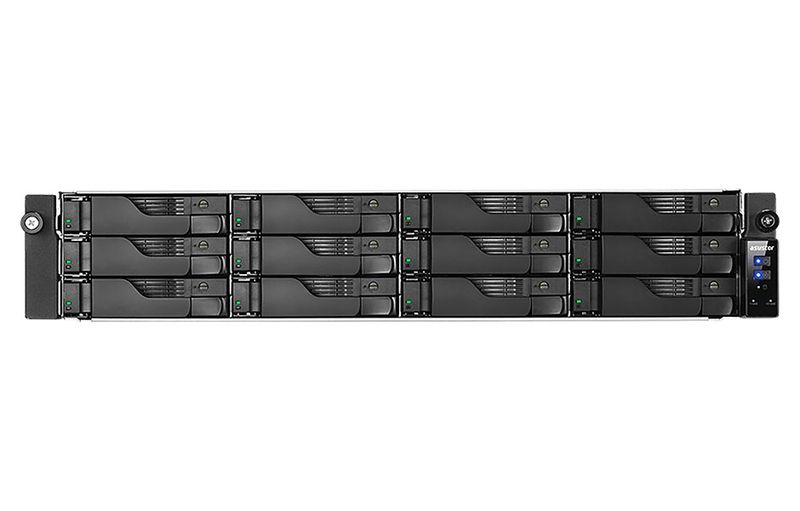 Asustor NAS AS6512RD/RAIL KIT / 12x 2,5"/3,5" SATA III/ Atom C3538 2,1GHz/ 8GB/ 2x1GbE+ 2x2.5GbE/ 4x USB 3.0/ red. zdro Sítové úložište NAS, 12x 2,5"/3,5" SATA III, Intel Atom C3538, 8GB DDR4, 4x LAN, 4x USB 3.0, rack, redund. zdroj, rail kit