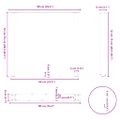 vidaXL Nohy k jedálenskému stolu v tvare U, 3 ks, antracitové, 90 x (72-73) cm, oceľ