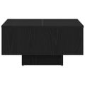 vidaXL Konferenčný stolík Čierny dub 60 x 60 x 31,5 cm