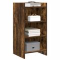 vidaXL Servírovacia skriňa Dymový dub 40 x 36 x 80 cm Kompozitné drevo