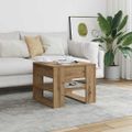 vidaXL Konferenčný stolík Artisan Dub 55,5x55x45 cm Upravené drevo