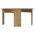 vidaXL Jedálenský stôl 138 x 70 x 73,5 cm Kompozitné drevo Dub artisan