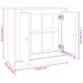 vidaXL Komoda betónovo sivá 70x35,5x67,5 cm spracované drevo