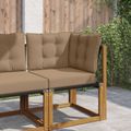 vidaXL Vankúš na vonkajšiu pohovku Polyester Sivohnedá 50,5 x 50,5 cm