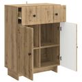 vidaXL Servírovacia skriňa Dub artisan 66 x 34,5 x 90 cm