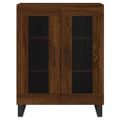 vidaXL Vysoká skrinka hnedý dub 69,5x34x180 cm spracované drevo