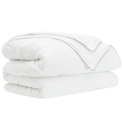 vidaXL Prikrývka na celý rok Biela 240 x 220 cm Bambusové vlákno