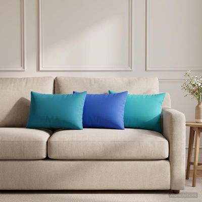 vidaXL Poťah na podložku 6 pcs HEERLEN Královská modrá 30 x 50 cm