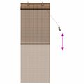 vidaXL Roleta Hnedá 40 x 160 cm Bambus
