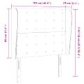 vidaXL Čelo postele so záhybmi tmavozelený 103x23x118/128 cm zamat