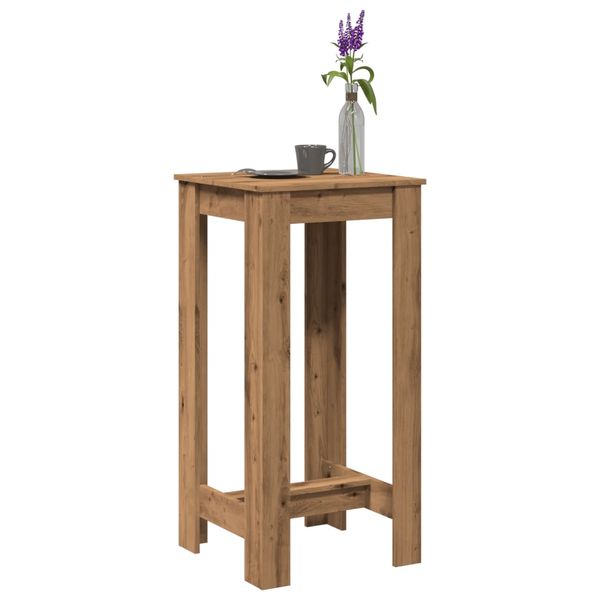 vidaXL Barový stôl dub artisian 51x50x103,5 cm kompozitné drevo