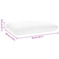 vidaXL Spací vankúš 50 x 30 x 10,5 cm Stredný Pamäťová pena Biela