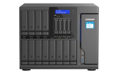 QNAP TS-1655-8G (8core 2,8 GHz, 8 GB RAM, 12 x 3,5 ''+4 x 2,5'' SATA, 2 x M.2 NVM slot, 2 x 2,5 GbE, 3 x PCIe)
