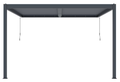Bioklimatická pergola G21 Trenton 4x4 m, antracitová hliníková