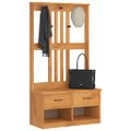 vidaXL Halový strom SANDNES 87x40x159,5 cm masívna borovica