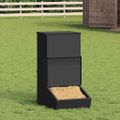 vidaXL Feeder pre prasatá Čierna 55 x 38 x 76 cm 20 kg