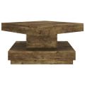 vidaXL Konferenčný stolík tmavohnedý 60x60x35 cm MDF