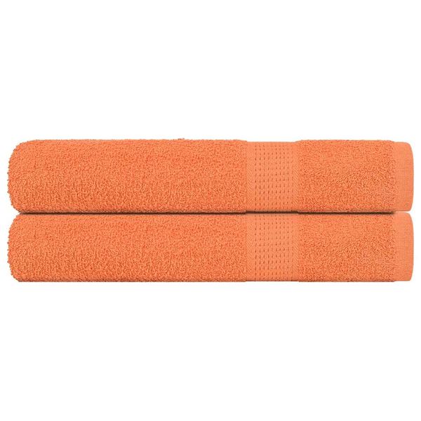 vidaXL Uteráky FROGN 2 ks oranžové 100x200 cm 360 g/m²