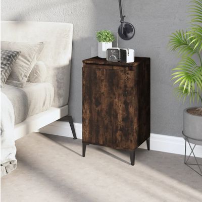 vidaXL Nočný stolík dymový dub 40x35x70 cm spracované drevo