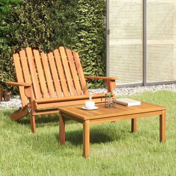 vidaXL 2-dielna záhradná sedacia súprava Adirondack akáciový masív