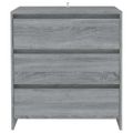 vidaXL Komoda sivá sonoma 70x41x75 cm spracované drevo