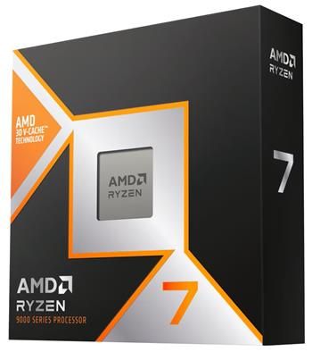 AMD/Ryzen 7 9800X3D/8-Core/4,7GHz/AM5 Procesor, 8 jader, 16 vláken, max. 5,2GHz, 104MB, LGA AM5, 120W TDP, BOX bez chladice