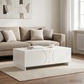 vidaXL Konferenčný stolík Biela 102 x 50,5 x 35 cm Kompozitné drevo