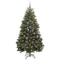 vidaXL Umelý Sklápací Vianočný Stromček Zelená 180 cm PVC a oceľ