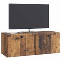vidaXL Nástenná TV skrinka 78,5 x 31 x 30 cm Staré drevo