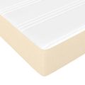 vidaXL Matrac s taštičkovými pružinami stredná tvrdosť krémový 100x200x20 cm látka