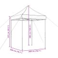 vidaXL Skladací pop-up párty stan zelený 200x200x306 cm