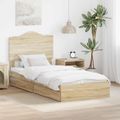 vidaXL Úložná posteľ Sonoma dub 90 x 200 cm Kompozitné drevo