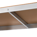 Kovový úložný regál Atos RB-1255 150x70x30 cm strieborný