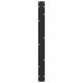 vidaXL Nohy k jedálenskému stolu v tvare U, 3 ks, čierne, 100 x (72-73) cm, oceľové