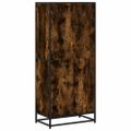 vidaXL Knižnica dymový dub 60x35x139 cm kompozitné drevo