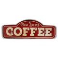 RETRO Metal Sign LED Fresh Brewed Coffee Forever Light