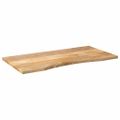 vidaXL Stolová doska so zakrivením 110x60x2,5 cm surový mangový masív