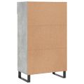 vidaXL Botník betónovo sivý 60x35x105 cm kompozitné drevo