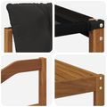 vidaXL Záhradná súprava gaučov 5 ks Prírodná a čierna
