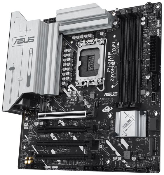 ASUS PRIME Z890M-PLUS WIFI/LGA 1851/mATX ASUS PRIME Z890M-PLUS WIFI / Z890 / LGA1851 / 4x DDR5 / M.2 / DP / HDMI / Wi-Fi / mATX