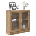 vidaXL Knižnica dub artisan 82,5x30,5x80 cm kompozitné drevo