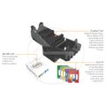 Solarix - samorezný keystone CAT5E UTP, RAL FIT moduly, SECURE CAP