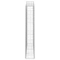 vidaXL Oblúkové gabiónové koše 3ks 200x30x180/200cm pozinkované železo