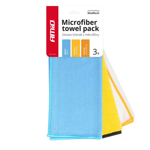 Sada utierok z mikrovlákna 30x40cm 275/300/600g AMIO-03750