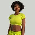 Dámske tričko Essential CropTop Chartreuse - STRIX, veľkosť M, veľkosť oblečenia M