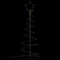vidaXL LED vianočný stromček 100 LED teplá biela 150 cm