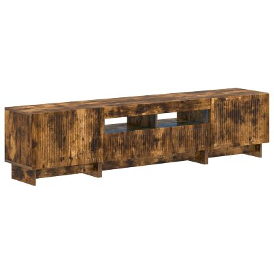 vidaXL 5-dielny LED TV kabinet Dymový dub Kompozitné drevo