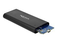 Kryt úložiska - M.2 - M.2 NVMe Card - USB 3.1 (Gen 2) - čierna
