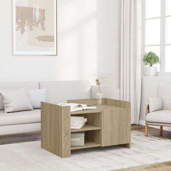 vidaXL Konferenčný stolík dub sonoma 80x50x50 cm kompozitné drevo
